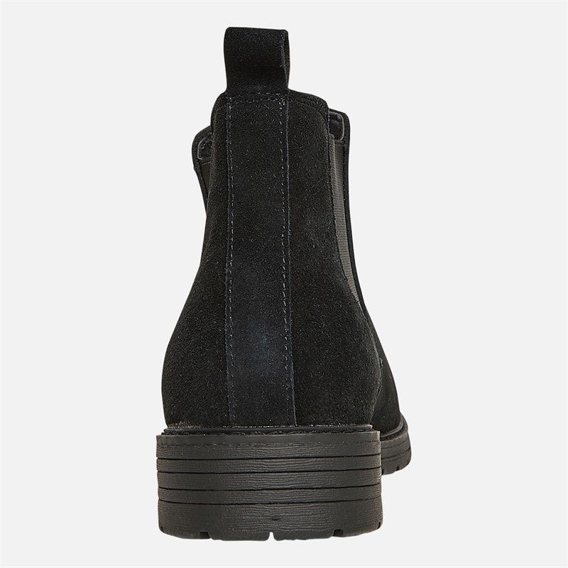 Mens FC Suede Cleated Chelsea Boots Black Suede - Image 3