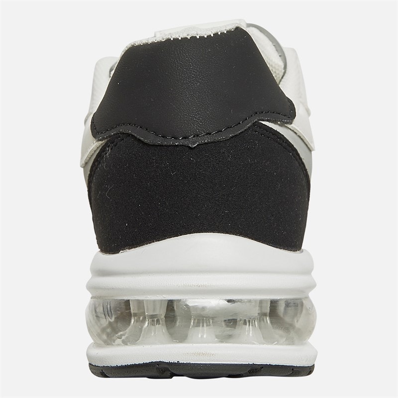 French Connection Junior Boys Suede Block Trainers White/Black - Image 3