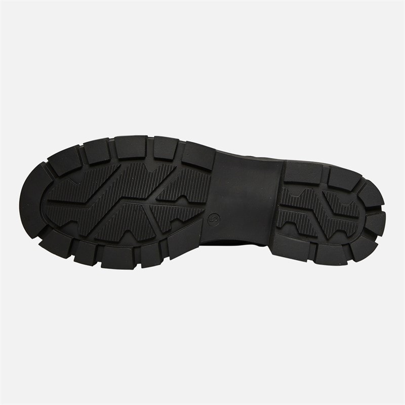 Womens Chunky Lace Boots Black - Image 3