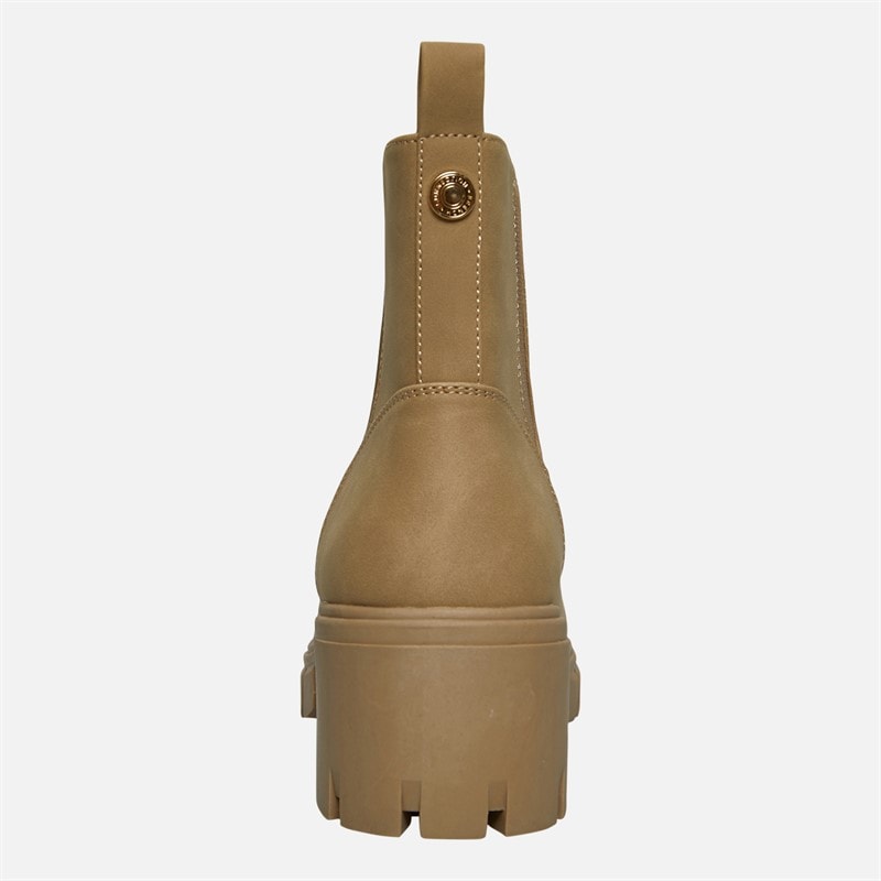 Womens Chunky Chelsea Boots Stone - Image 4