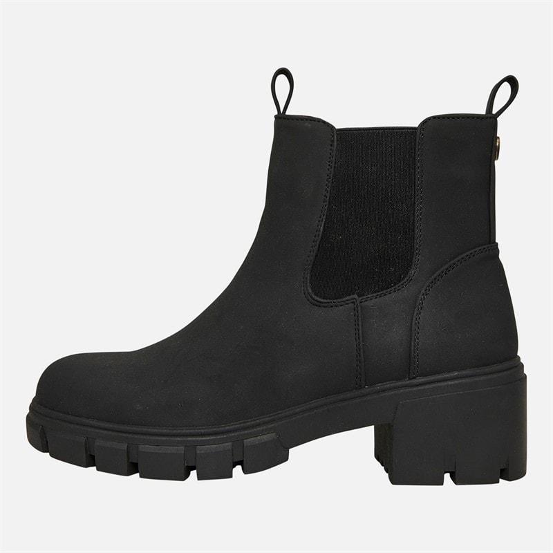 Womens Chunky Chelsea Boots Black - Image 2