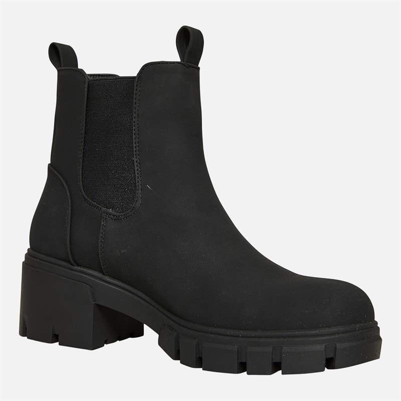 Womens Chunky Chelsea Boots Black - Image 5