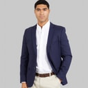 Mens Linen Blazer Marine