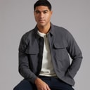 Mens Tech Overshirt Charcoal