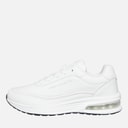 Junior Boys Suede Block Trainers White (Black Sole)