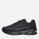 Junior Boys Suede Block Trainers Black (Black Sole)