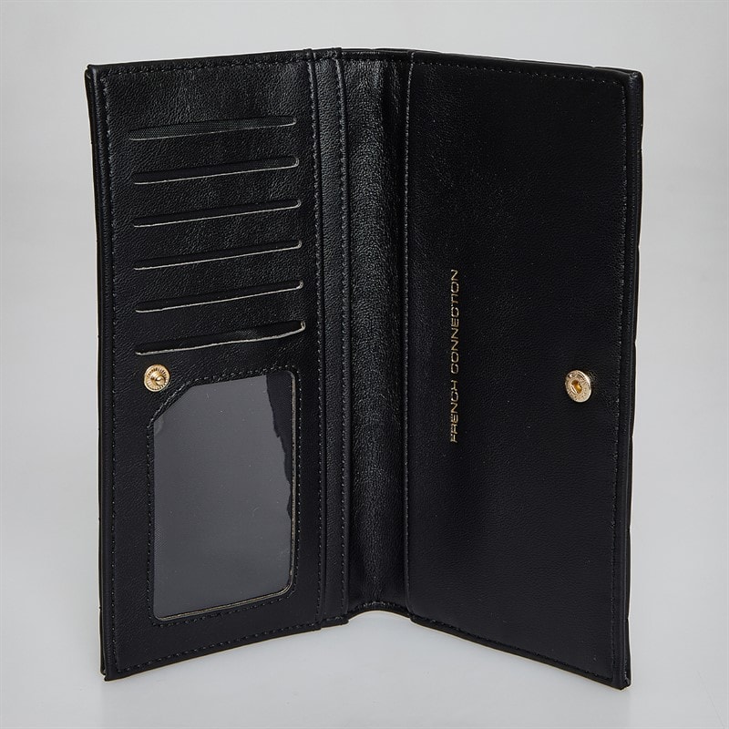 Womens FC Quilted Purse Black - Image 2
