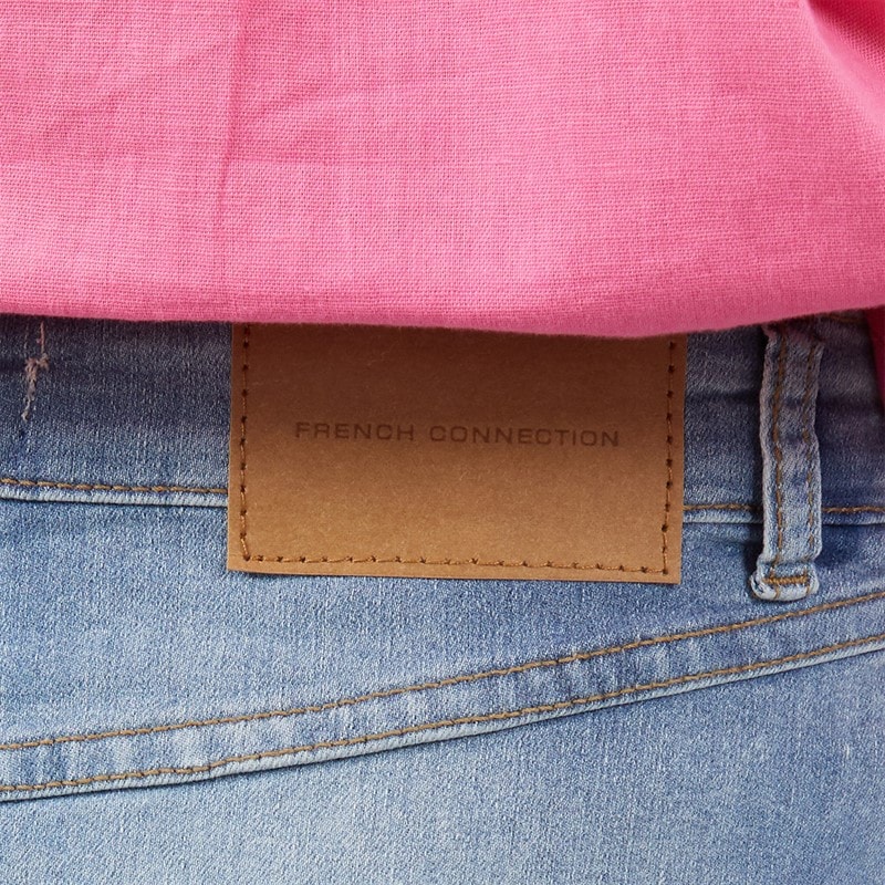 French Connection Womens Denim Shorts Stone Wash - Image 5