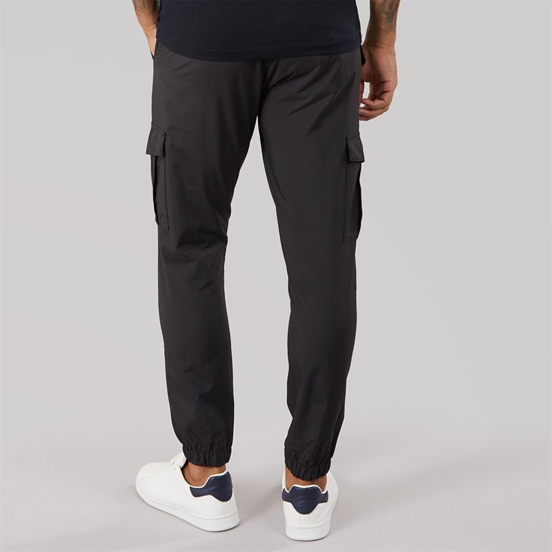 Mens Combat Tech Cargo Pants Black - Image 2