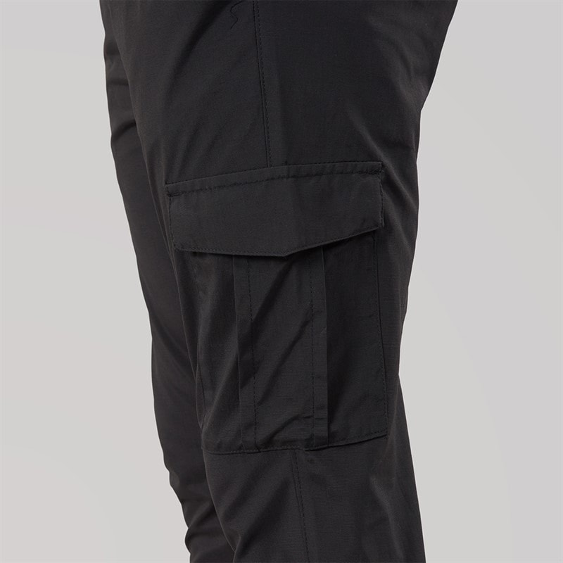 Mens Combat Tech Cargo Pants Black - Image 3