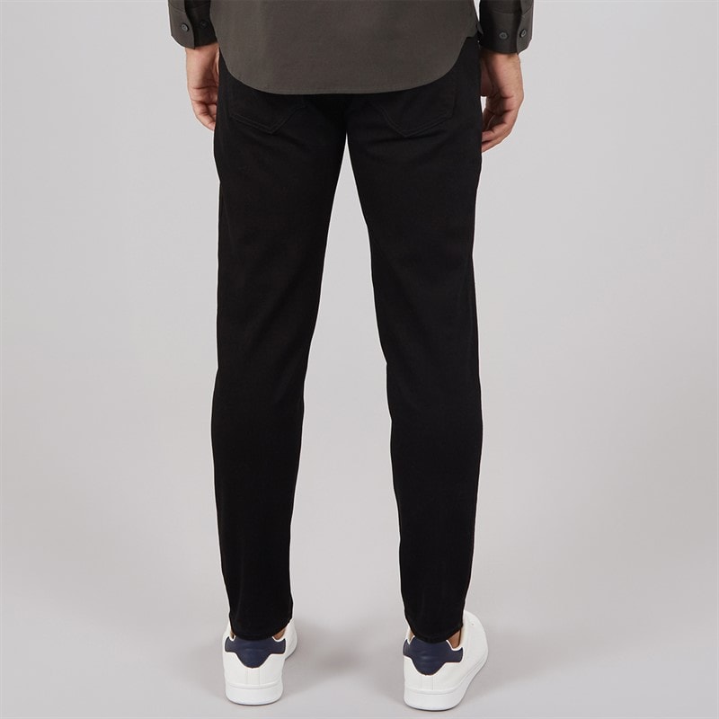 Mens Tapered Fit Jeans BLK1 Black - Image 2