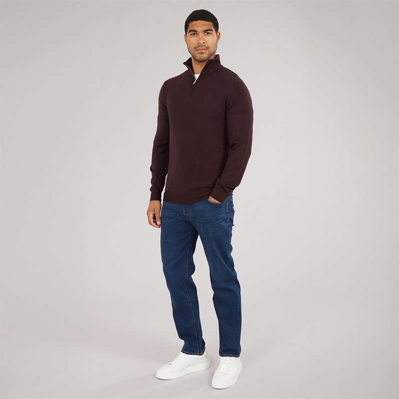 Mens Cash Half Zip Jumper Chateaux - Image 4