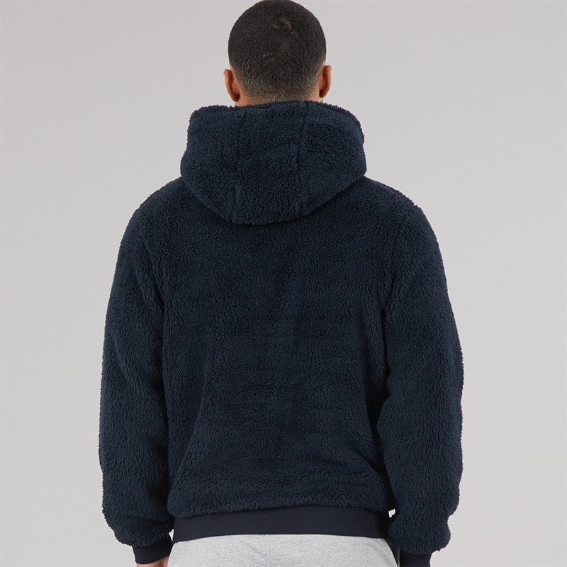 Mens Boucle Hoodie Marine - Image 2