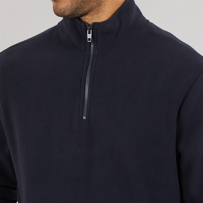 Mens Half Zip Fleece Marine - Image 5