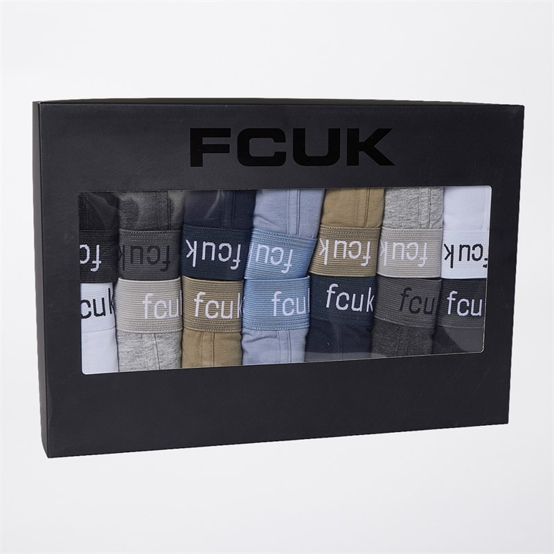 Mens Fourteen Pack FCUK Boxer Trunks FCUK14 Multi - Image 2