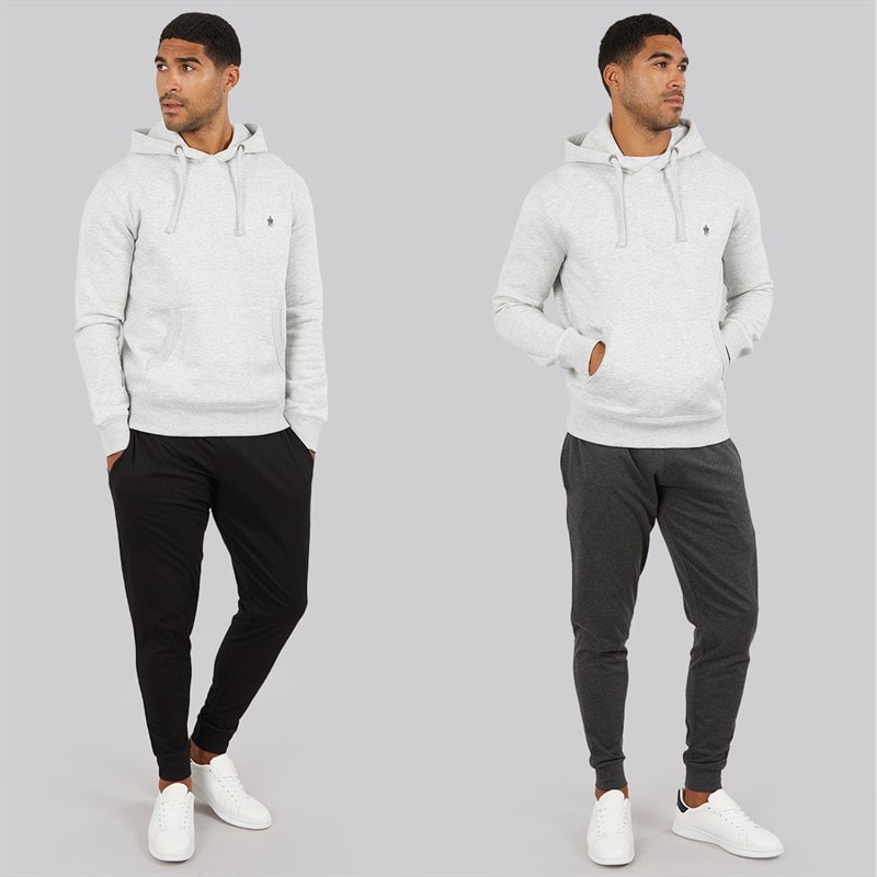 Mens FC Jersey Two Pack Joggers ange Black/Charcoal Melange - Image 3
