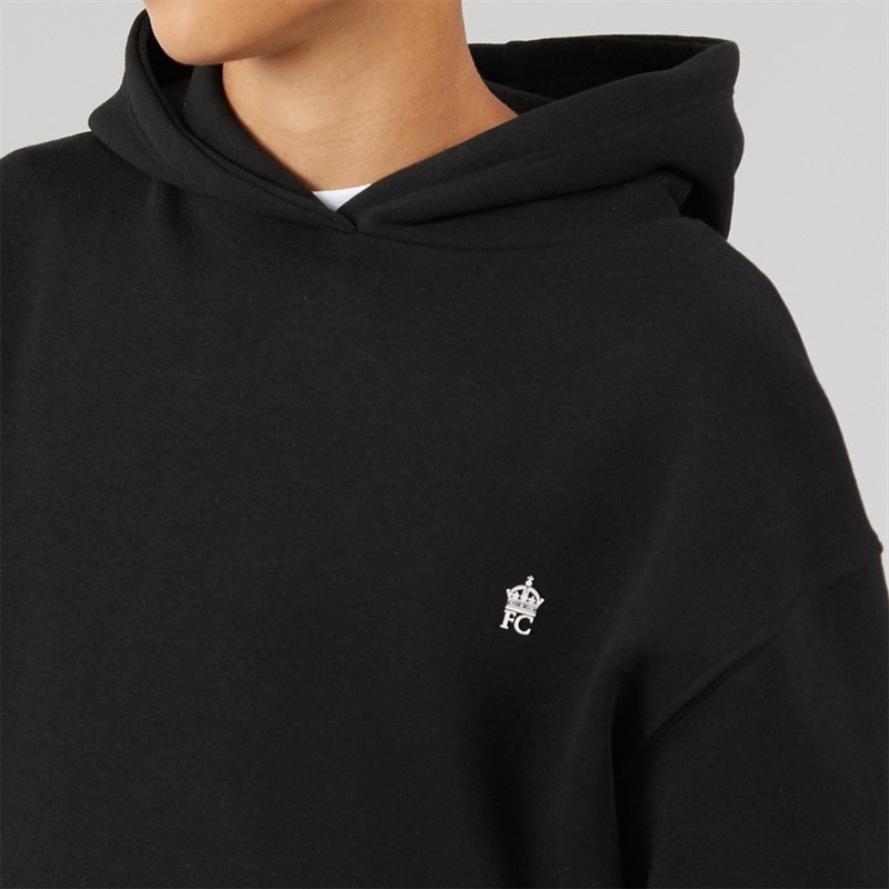 Boys FC Overhead Tracksuit Black/White - Image 3