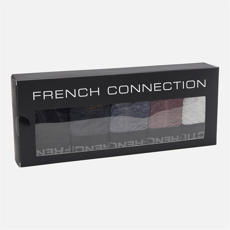 Mens Five Pack FC Boxers FC71 Black/Charcoal Melange/Marine Melange/Chateaux Melange/Light Grey Melange - Image 2