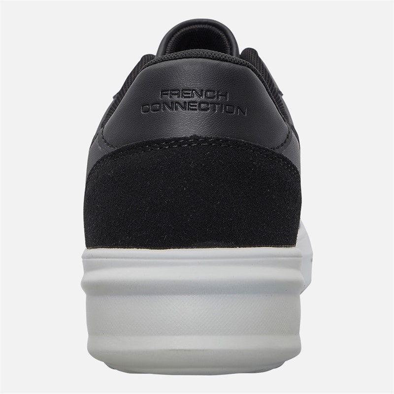 Mens Hybrid Court Trainers Black/White - Image 3