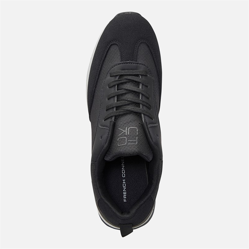 Mens Ripstop Trainers Black - Image 4