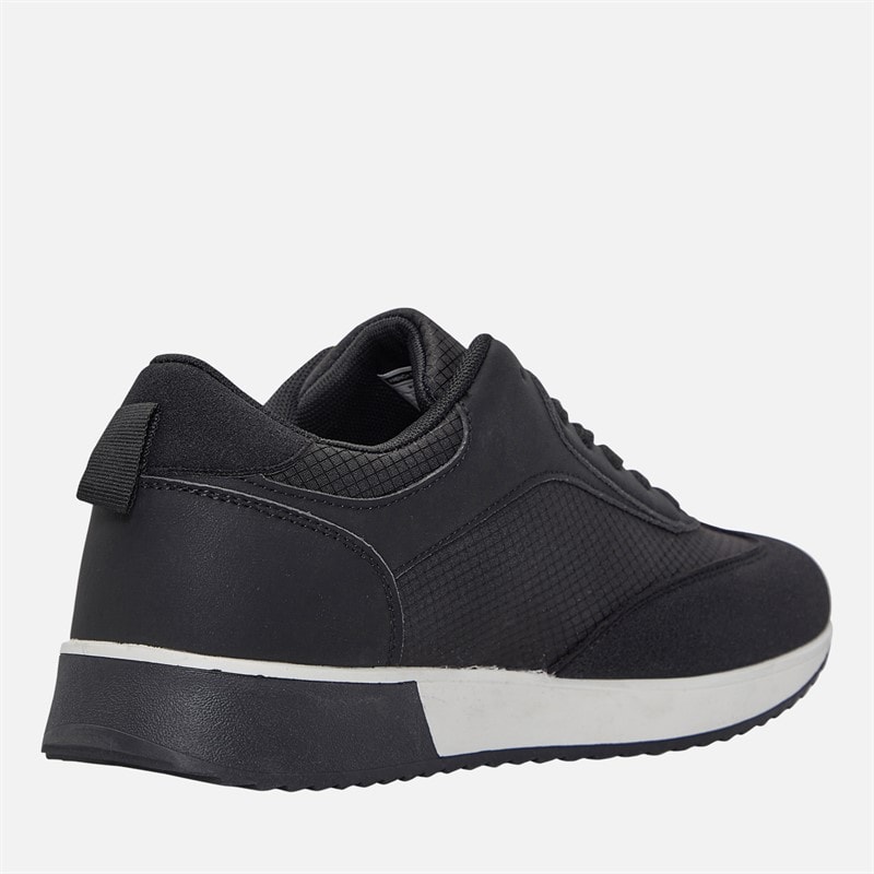 Mens Ripstop Trainers Black - Image 5
