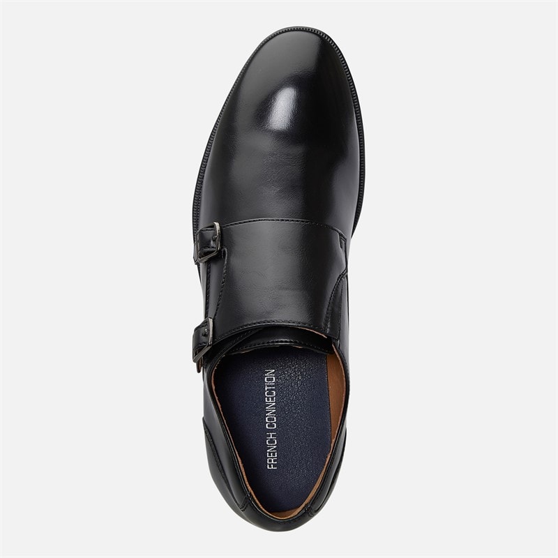 Mens Monk Shoes Black - Image 4
