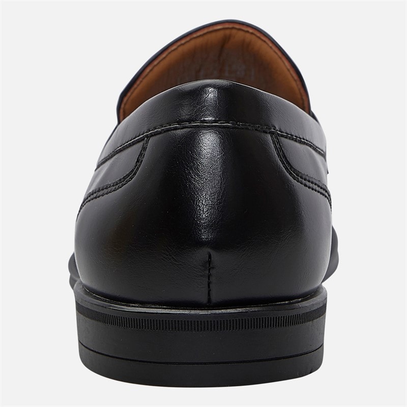 Mens Tassel Loafers Black - Image 3