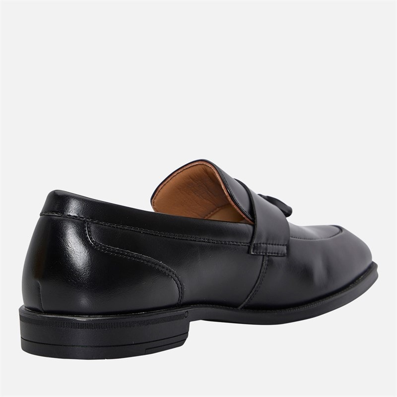 Mens Tassel Loafers Black - Image 5