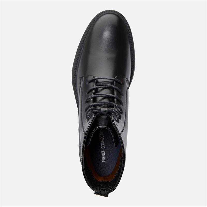 Mens Chunky Lace Up Boots Black - Image 4