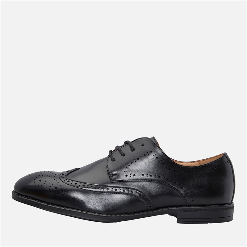 French Connection Mens Brogue Shoes Black
