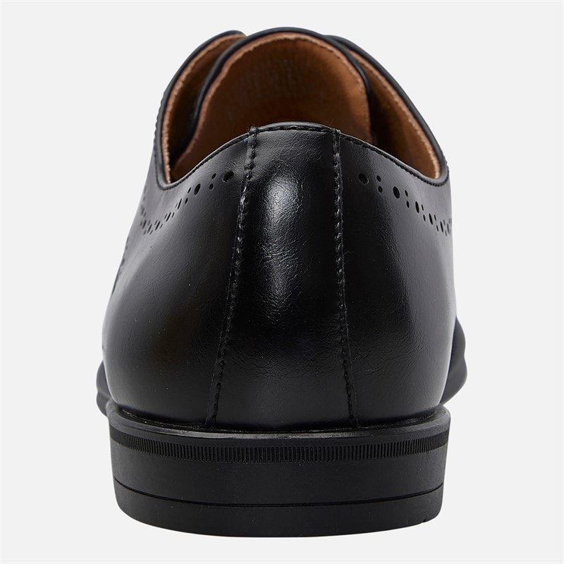 Mens Brogue Shoes Black - Image 3
