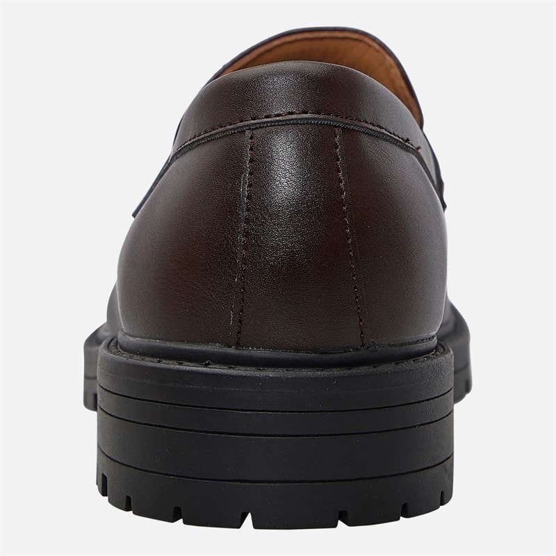 Mens Chunky Tassel Loaferslate Dark Brown Chocolate - Image 3