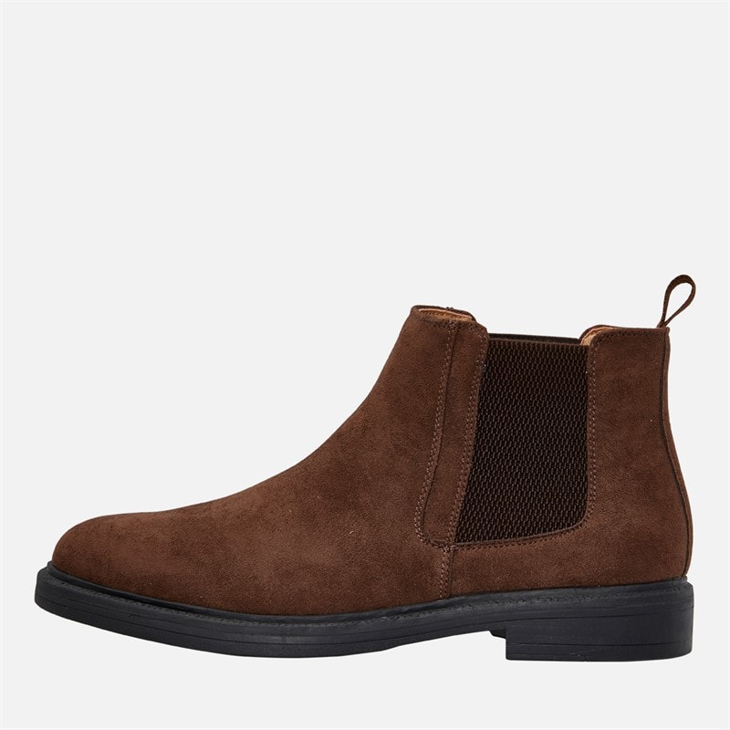 French Connection Mens Chunky Chelsea Bootsolate Chocolate