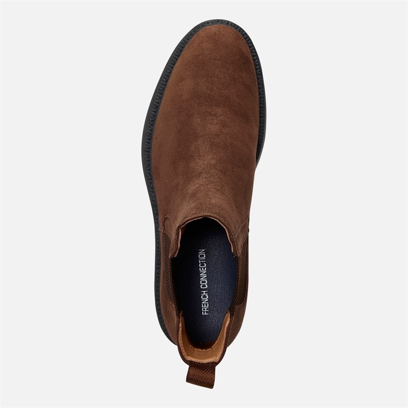 Mens Chunky Chelsea Bootsolate Chocolate - Image 4