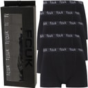 Mens FCUK Five Pack Boxers FCUK 2 Black
