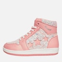 Junior Girls Star Hi Top Trainers Pink