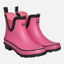 Girls Chelsea Boot Wellies Fuschia/Black