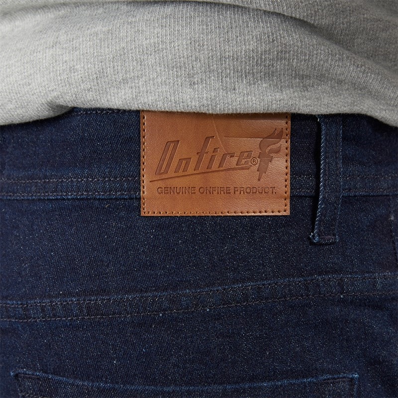 Mens Straight Fit Denim Jeans Rinse Wash - Image 3