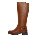 Womens Knee Length Leather Boots Tan
