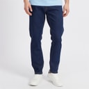 Mens Stretch Straight Fit Denim Jeans Dark Wash