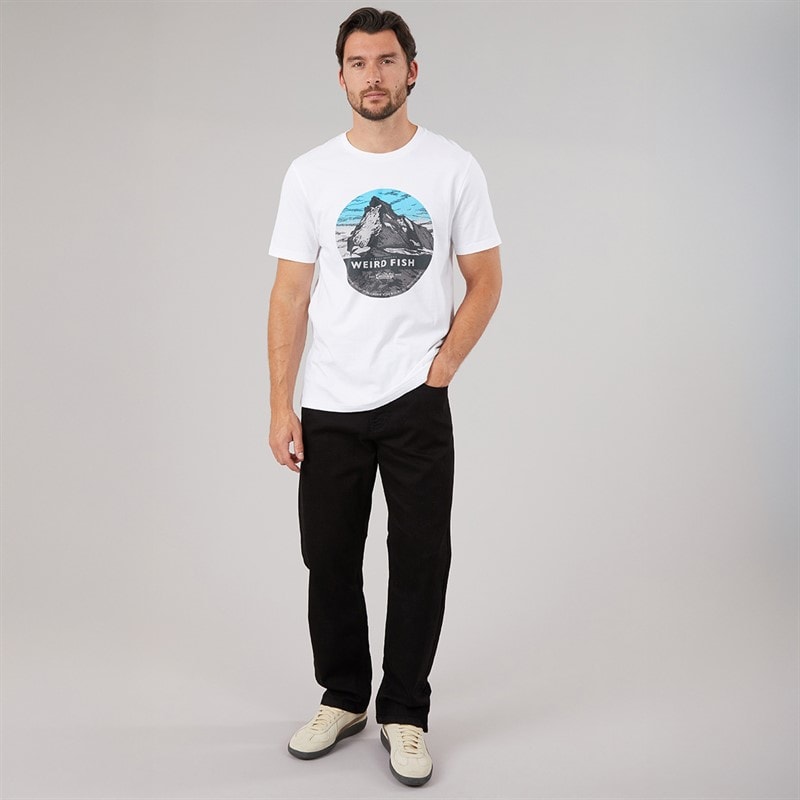 Mens Lonan Relaxed Straight Fit Denim Jeans Black - Image 4