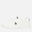 Junior Boys Marble Lace-Up Trainers White