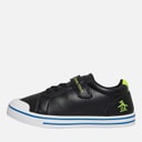 Boys Rainbow Trainers Black/Safety Yellow