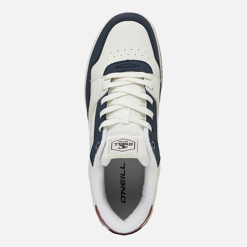 Mens Sheldon Trainers Bright White/Dress Blues - Image 4