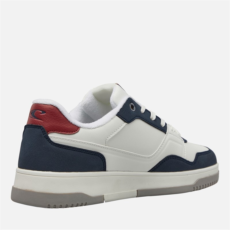 Mens Sheldon Trainers Bright White/Dress Blues - Image 5