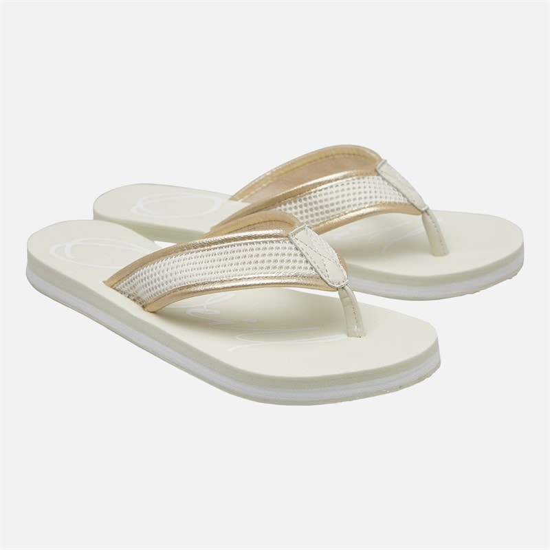 Womens Jacky Flip Flops Whitecap Gray - Image 2