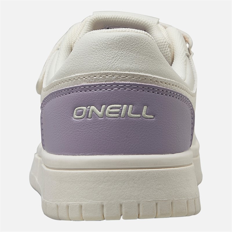 O'Neill Girls Delilah Trainers Off White/Light Silver - Image 3