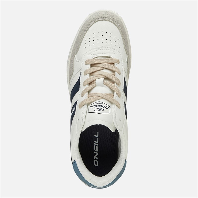 Mens Ione Trainers Bright White/Dress Blues - Image 4