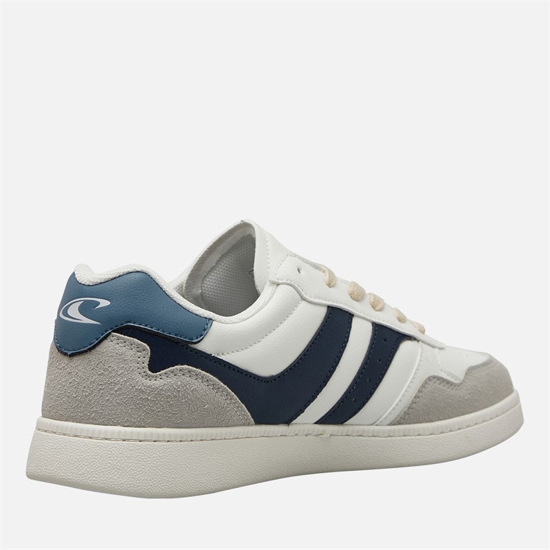 Mens Ione Trainers Bright White/Dress Blues - Image 5