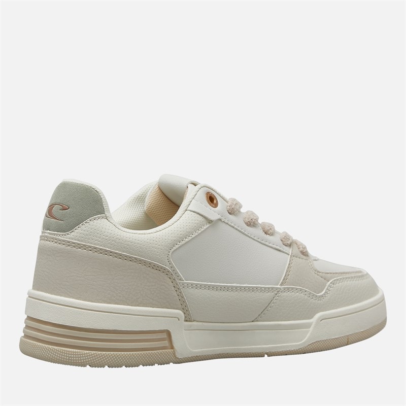 Womens Denair Trainers Off White - Image 5